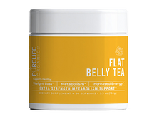 Load image into Gallery viewer, Flat Belly Tea weight loss supplement container with product label and branding
