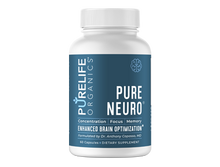 Load image into Gallery viewer, Pure Neuro brain supplement for natural cognitive support—supports memory, focus, and mitochondrial brain health